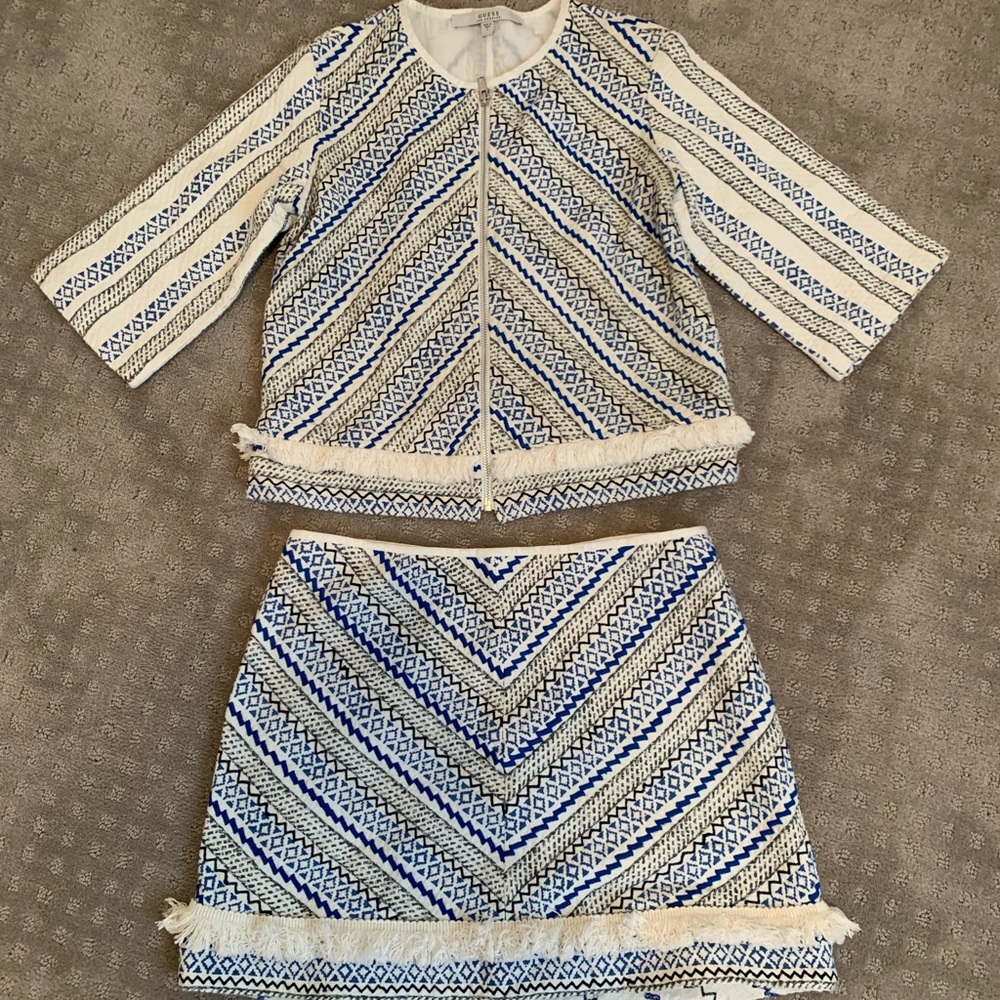 GUESS matching jacket & skirt two piece set